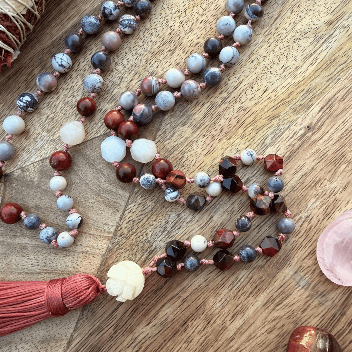 Peace & Emotional Clarity Mala | Maui Moonlight Serenity