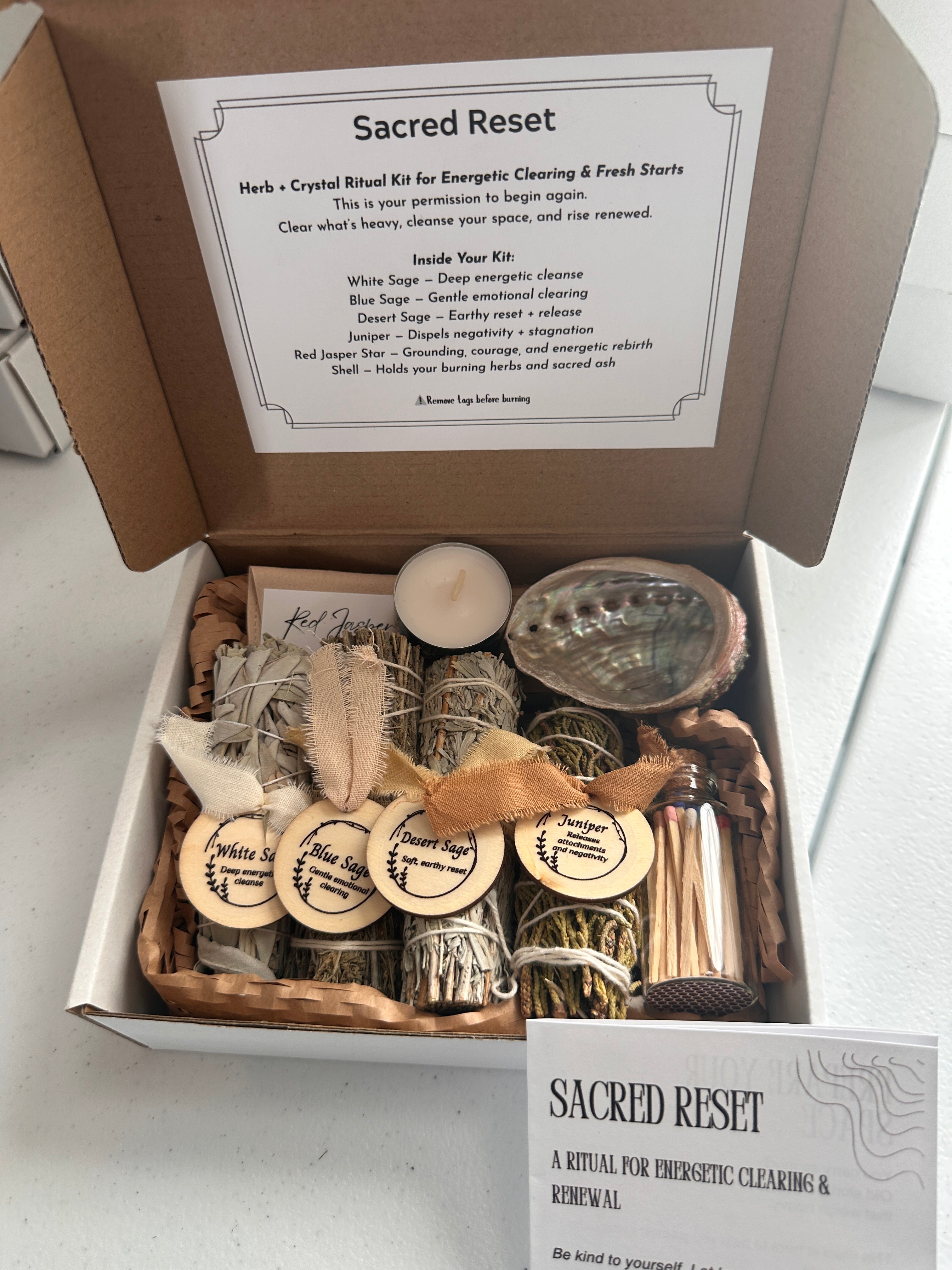SACRED RESET Energy Clearing Ritual Kit for Fresh Starts & Spiritual Renewal