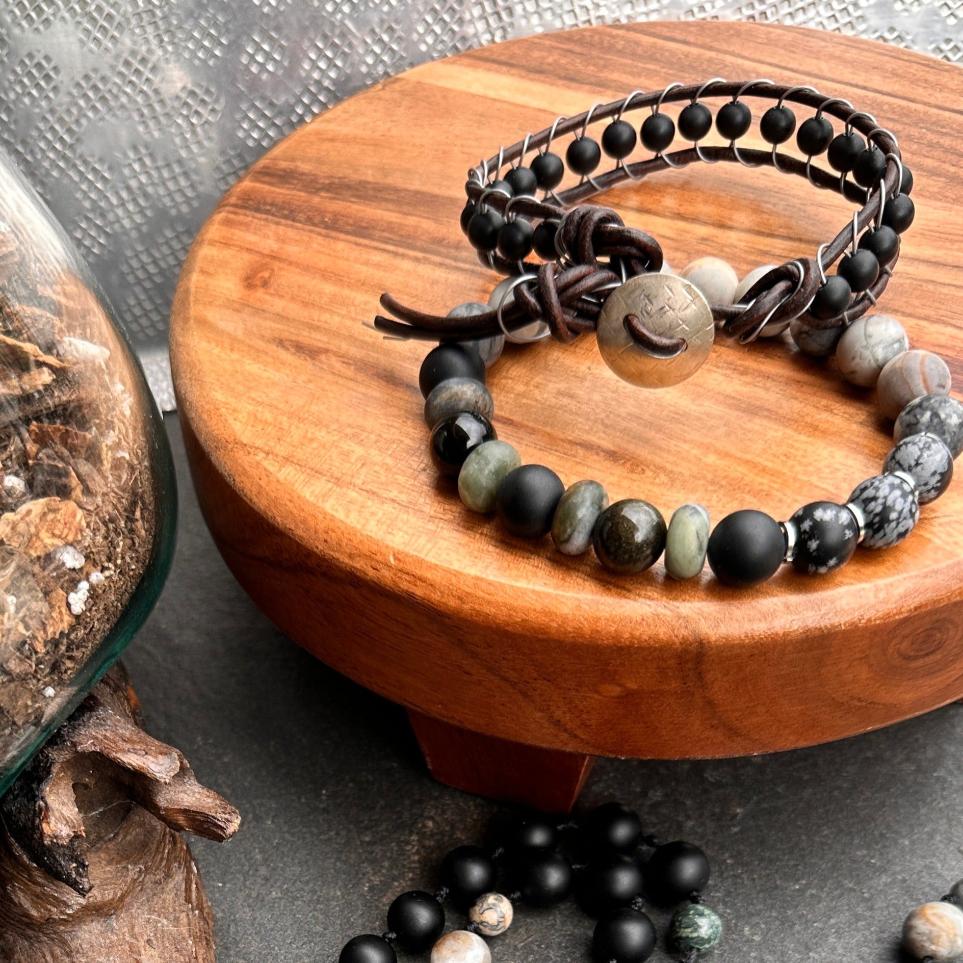 Handcrafted bracelet set with vibrant harmony-inspired beads