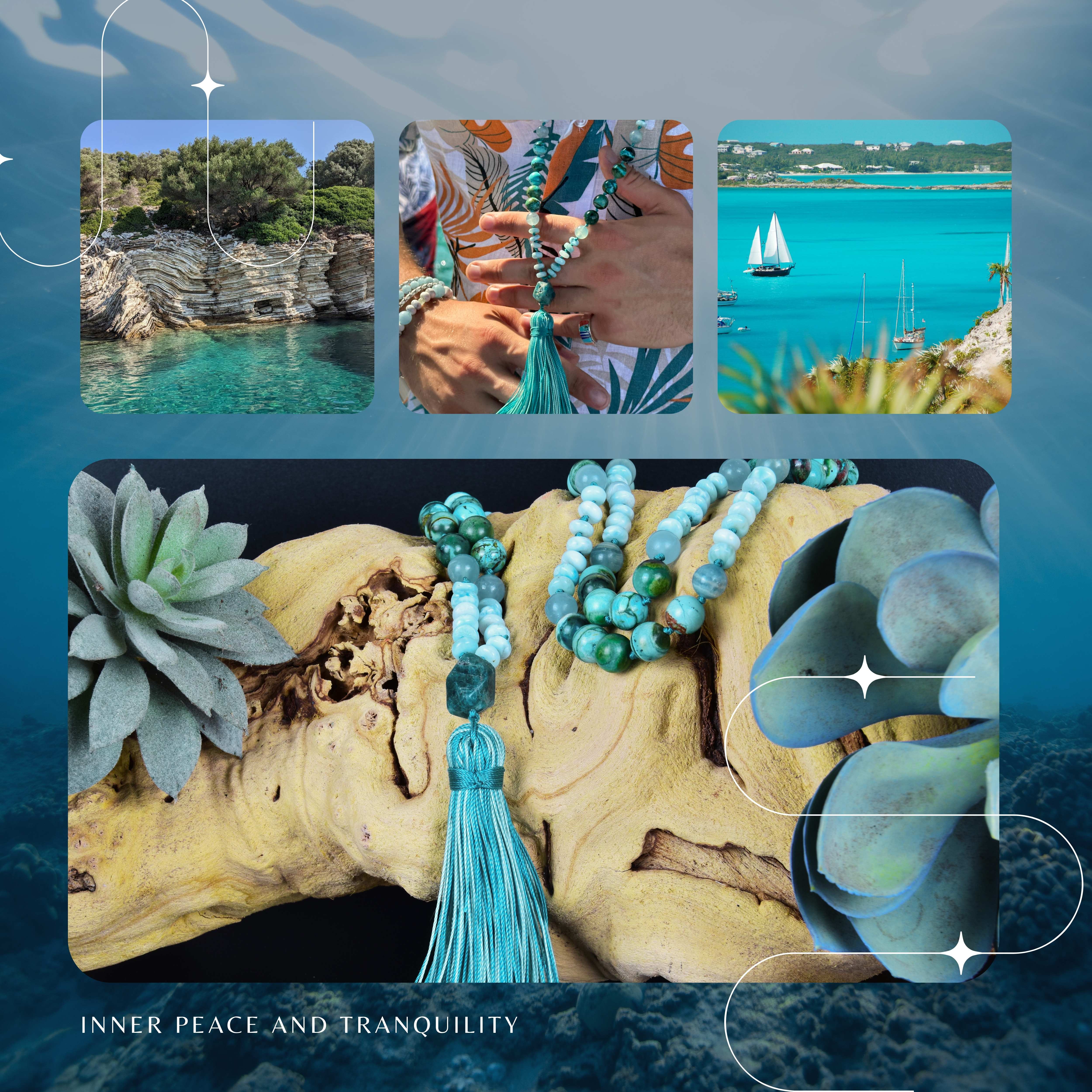 Mala designed with inner peace and tranquility in mind