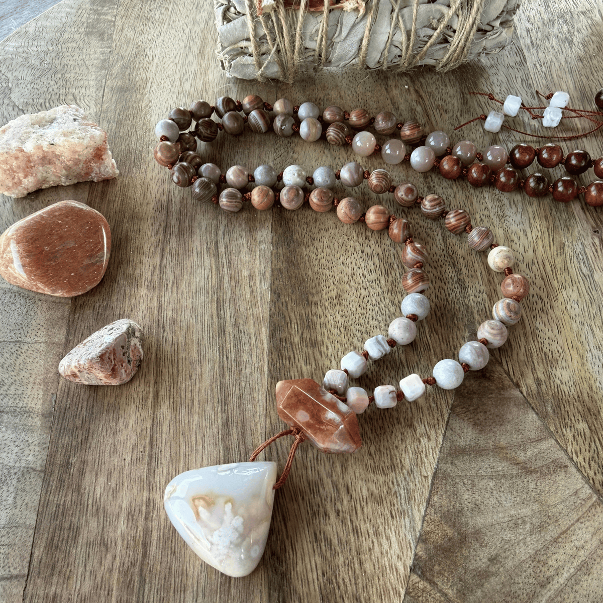 Transformation & Growth Mala | Desert Bloom