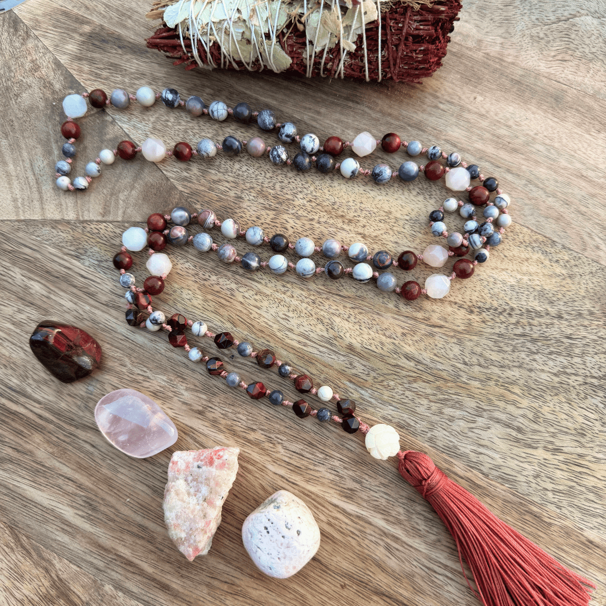 Peace & Emotional Clarity Mala | Maui Moonlight Serenity