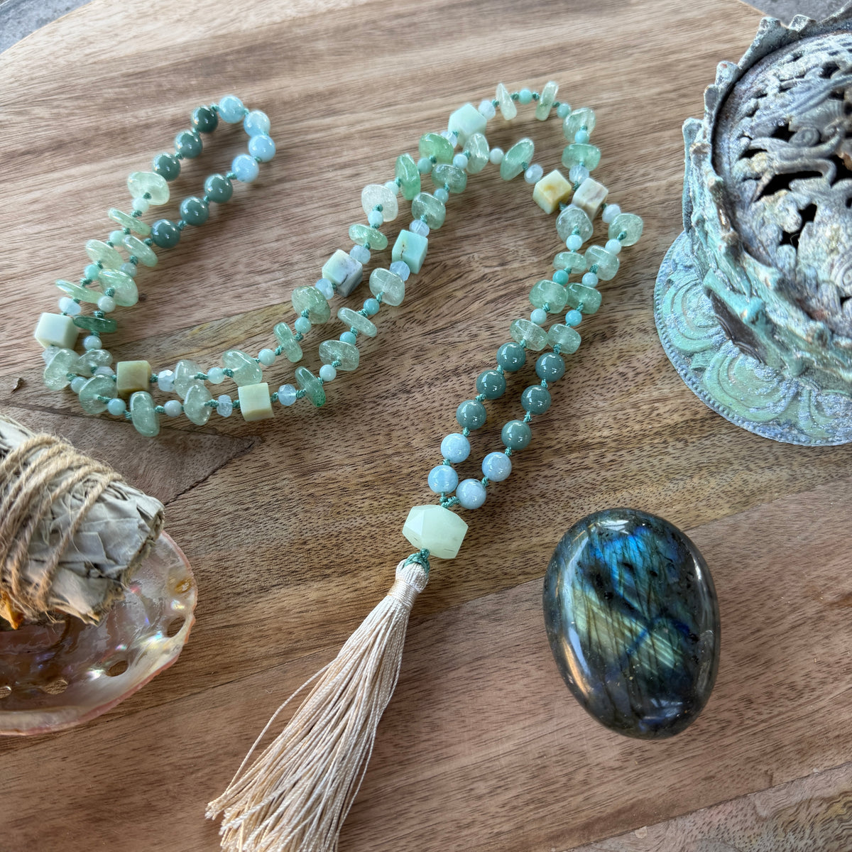 Emotional Healing & Balance Mala | Quiet Waters