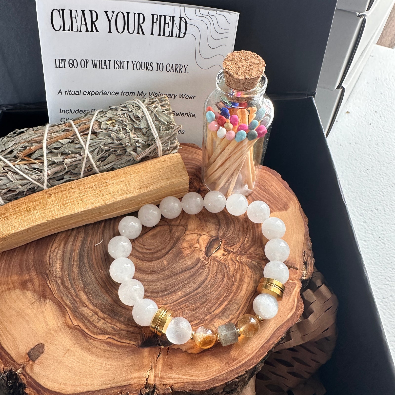Clear Your Field Intention Bracelet Ritual Kit