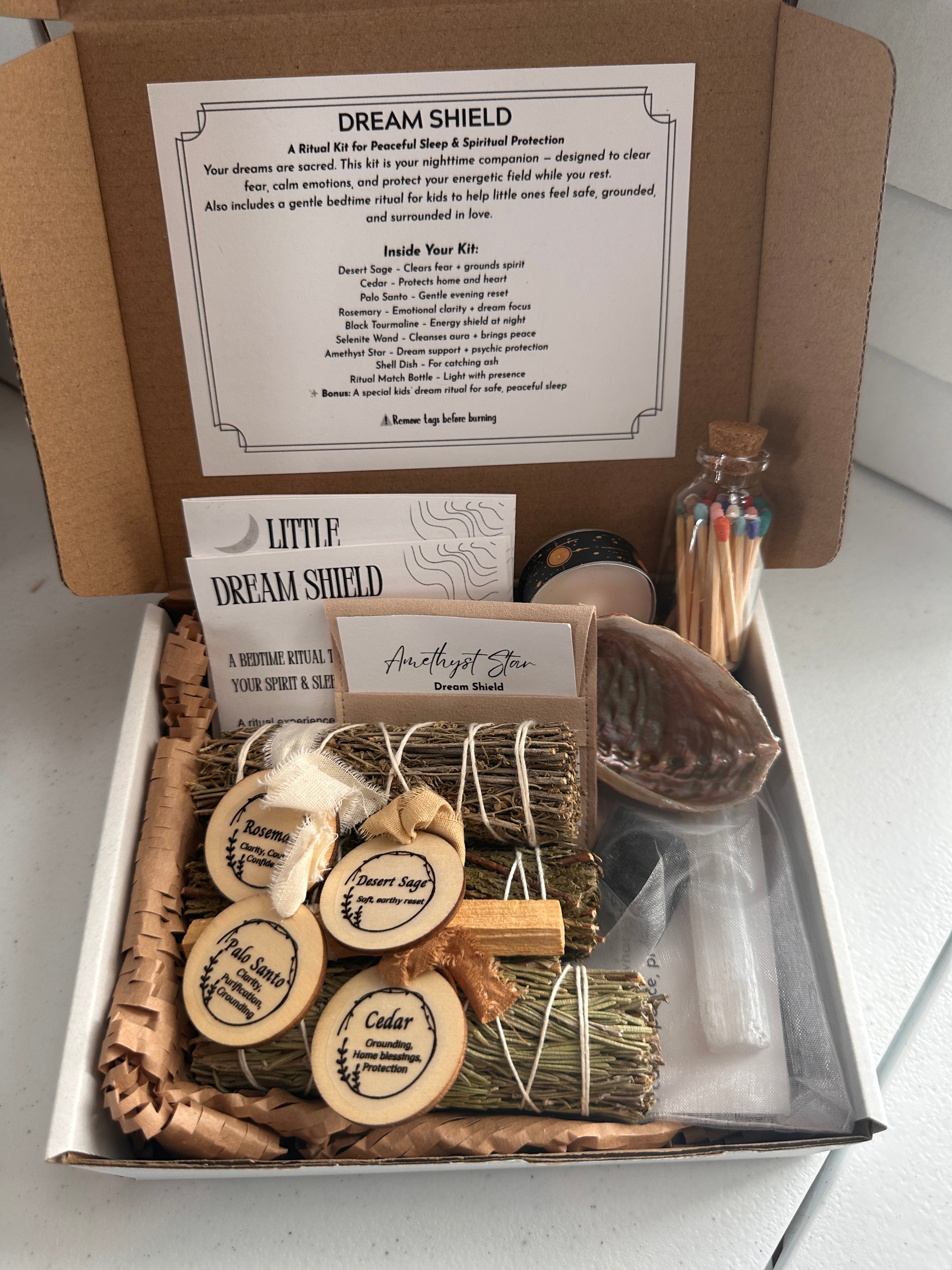 DREAM SHIELD  Energy Ritual Kit for Peaceful Sleep